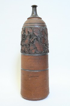 Vase, Ceramic, LAMP BASE W/NARROW NECK, 6.5