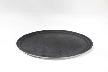 Bar, Tray, LARGE OVAL SERVING TRAY,SLIP RESISTANT SURFACE, RESTAURANT, PLASTIC, GREY
