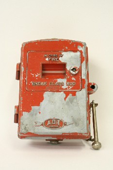 Fire, Pull Station, BOX W/ROD ON CHAIN,