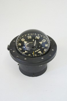 Science/Nature, Compass, MARINE / BOATING W/GLASS DOME, GLASS, BLACK