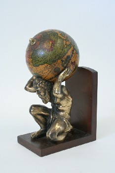Bookend, People, MAN (ATLAS) CARRYING WORLD/GLOBE,
