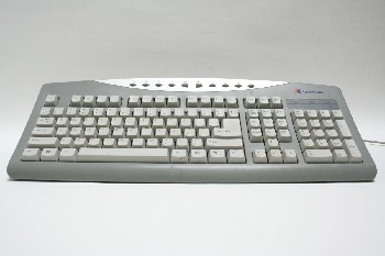Computer, Keyboard, SILVER CURVE , PLASTIC, GREY