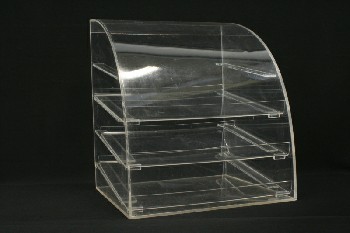 Restaurant, Display, BAKERY / CAFE / CAFETERIA / DINER, COUNTERTOP CASE, CURVED TOP - Condition Not Identical To Photo, PLASTIC, CLEAR