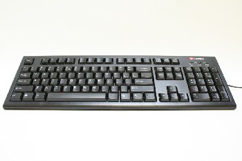 Computer, Keyboard, PURPLE PS/2, PLASTIC, BLACK