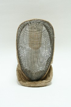 Sport, Fencing, FENCING MASK, AGED, METAL, SILVER