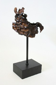 Science/Nature, Wood, CHUNKY PIECE OF DRIFTWOOD ON BLACK BASE , WOOD, BROWN