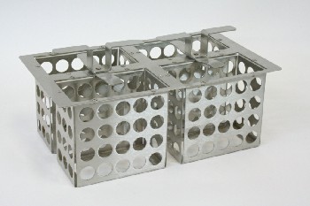 Medical, Supplies, LAB, PERFORATED HOLDER, BOTTOMLESS, STAINLESS STEEL, SILVER