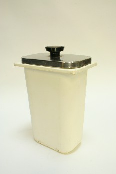 Restaurant, Dispenser, SYRUP CONTAINER W/SILVER METAL LID,