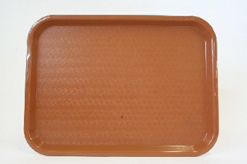 Restaurant, Supplies, CAFE/CAFETERIA, FOOD TRAY W/ LIP, Condition May Vary, PLASTIC, BROWN