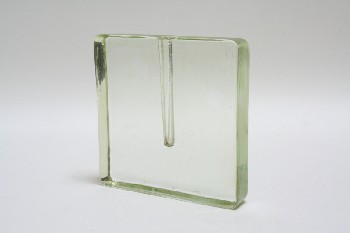 Vase, Glass, SQUARE & THIN, NARROW / BUD OPENING, GLASS, CLEAR