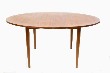 Table, Dining, MID-CENTURY MODERN, OVAL SHAPE, TAPERED LEGS,2x19.5