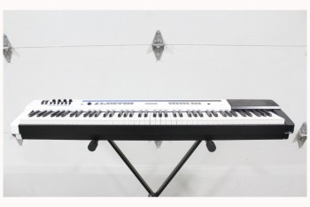 Music, Misc, KEYBOARD, LIGHTS UP BUT DOES NOT WORK, (STAND SEPARATE), PLASTIC, BLACK