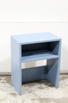 Shelf, Wood, PLAIN, 2 LEVELS, WOOD, BLUE