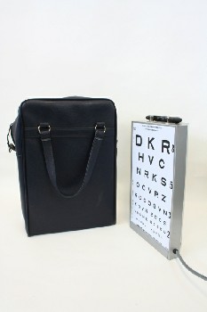 Medical, Misc, EYE TEST CHART ILLUMINATOR W/HANDLE, Condition Not Identical To Photo, METAL, GREY