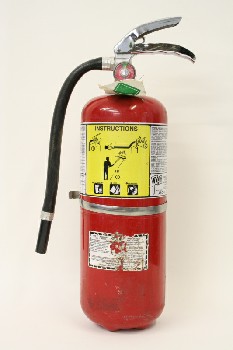 Fire, Extinguisher, ABC POWDER, W/PIN & HOSE, METAL, RED