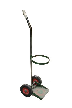 Medical, Mobility, HOLDS OXYGEN TANK, RED WHEELS, ROLLING, METAL, GREEN