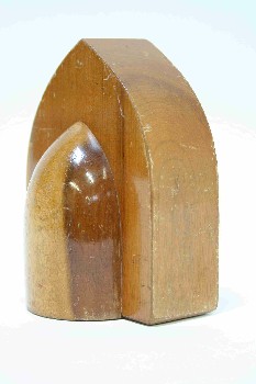 Bookend, Shapes, ARCH,TWO-TONED, WOOD, BROWN