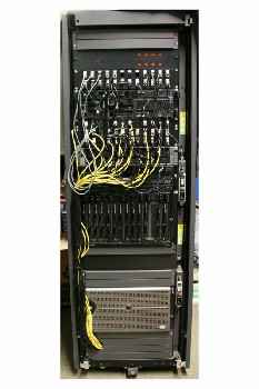 Server, Server Rack, COMPUTER SERVER RACK W/LED LIGHTS, ROLLING (Server Rack Components May Not Be Exactly As Pictured), METAL, GREY