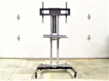 Computer, Stand, MOBILE, FLAT PANEL TV/MONITOR MOUNT, ROLLING, METAL, GREY