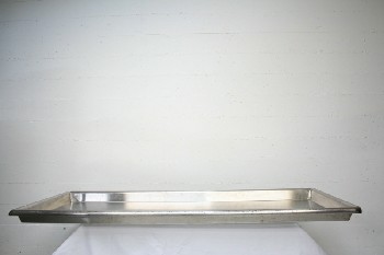 Medical, Morgue, TRAY FOR BODY, NO HANDLES, WITH DRIP TRAY - May Not Be Identical To Photo, Separate Rental From Morgue Tables & Gurneys, STAINLESS STEEL, SILVER