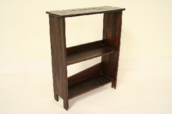 Shelf, Wood, 2 SHELVES W/OPEN BACK, OLDER STYLE, RUSTIC, WOOD, BROWN