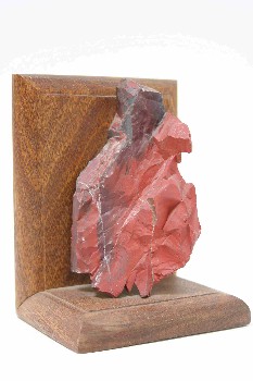 Bookend, Misc, IRON ORE,WOOD BASE, STONE, RED