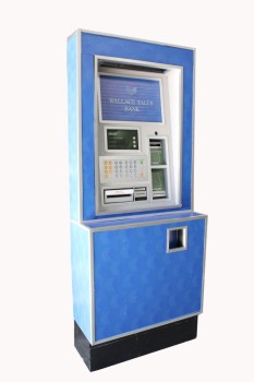 Store, ATM, CASH/BANK MACHINE - Not Identical To Photo, WOOD, BLUE