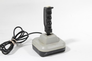 Computer, Joystick, CONTROLLER, VIDEO GAME JOY STICK, 1980s, PLASTIC, BLACK