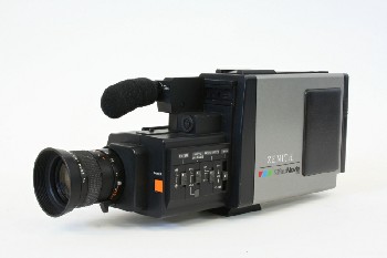 Video, Camera, HANDHELD W/BATTERY & STRAP, OLD STYLE, METAL, BLACK