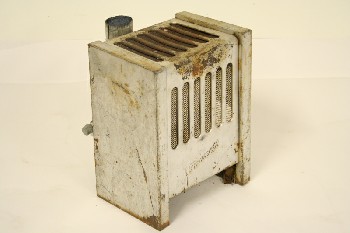 Appliance, Heater, OIL HEATER, VINTAGE, DISTRESSED, METAL, WHITE