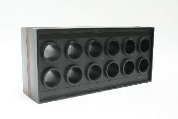 Office, Organizer, ROLLED NOTE OR MESSAGE HOLDER, 12 HOLES, PLASTIC, BLACK