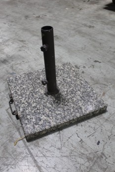 Umbrella, Stand, BASE FOR PATIO / OUTDOOR UMBRELLA, SQUARE W/1 END HANDLE, SPECKLED, MARBLE, BROWN