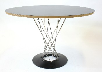 Table, Dining, MODERN STYLE, TWISTED CHROME PLATED WIRE 