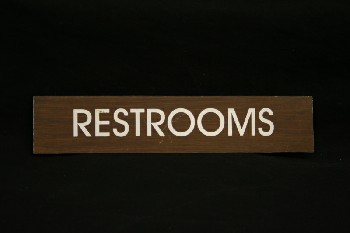 Sign, Restroom, 