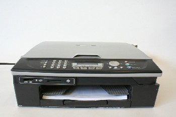 Computer, Printer, COPIER / FAX MACHINE / SCANNER W/MEMORY CARD READER, PLASTIC, GREY
