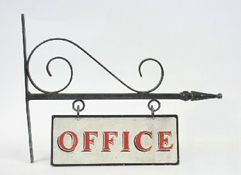 Sign, Office, WALLMOUNT BASE W/HANGING 