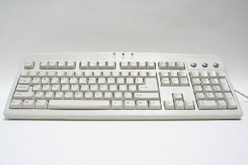 Computer, Keyboard, NO NAME,WAKE/SLEEP/POWER GREY OVAL BUTTONS, PLASTIC, OFFWHITE