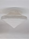 Lighting, Hanging, AGED, CONICAL PLASTIC PENDANT LIGHT, **CONDITION VARIES**, ACRYLIC, WHITE