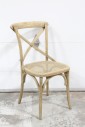 Chair, Dining, BENTWOOD, CROSSBACK "X" BACK W/CANED SEAT, NO ARMS, WOOD, BROWN