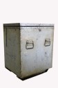 Case, Misc, COMMERCIAL INDUSTRIAL TRANSPORT COOLER,SIDE HANDLES, LATCH LID, AGED , METAL, SILVER
