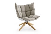 Chair, Lounge, MODERN, LOUNGE, LOW BACK, DIVIDED PORTION DOWN CUSHION SEATING, NATURAL ASH WOOD LEGS, FIBERGLASS, GREY
